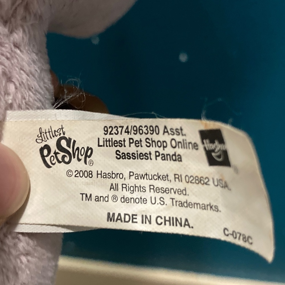 Littlest Pet Shop Sassiest Panda plush toy 8” by Hasbro - Picture 3 of 3
